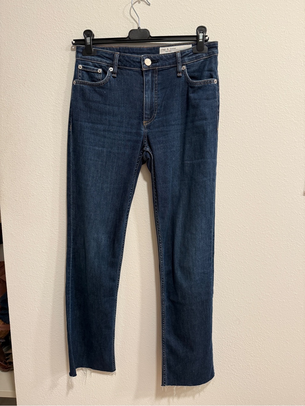 rag & bone Dark Wash Slim-Straight Jeans